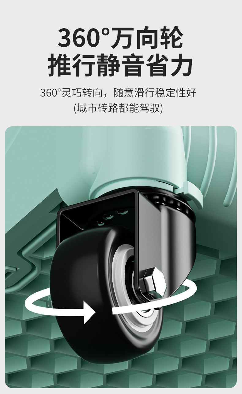 户外折叠露营车带桌板家用购物车升级款滑轮可移动便携买菜小拉车详情6