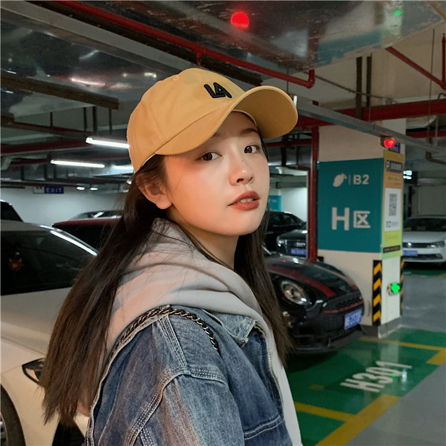 韩国软顶遮阳帽la棒球帽女可调节小标道奇队简约情侣ny鸭舌帽男潮详情21