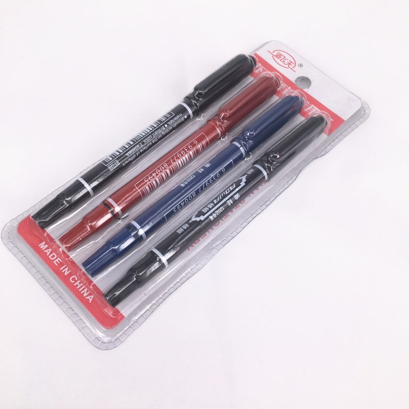 Double-headed pens, small 120 water-based and oil-based marker pens, neutral line pens, writing pens, office stationery in stock for wholesale pic 3