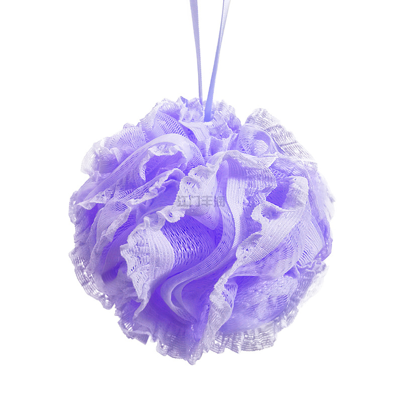 Bath ball manufacturer recommends a new Korean version 60g large lace-trimmed soft bath flower bath ball. Various styles can be customized pic 12