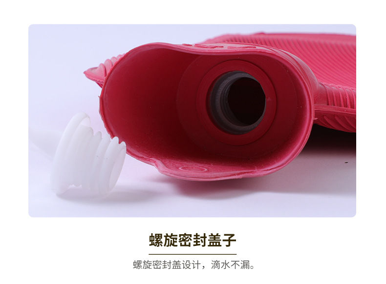 Wholesale of new winter hot water bags, explosion-proof rubber hot water bags for filling water, and student foot, stomach and hand warmers pic 10