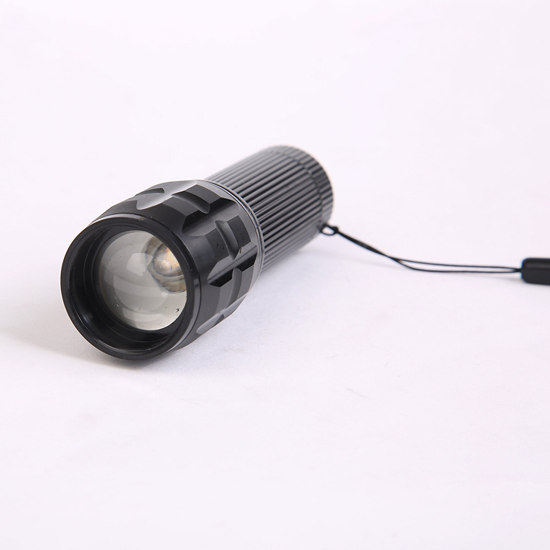 Gift flashlight, high-intensity aluminum alloy zoom three-speed LED small flashlight, retractable dry battery flashlight, waterproof pic 14