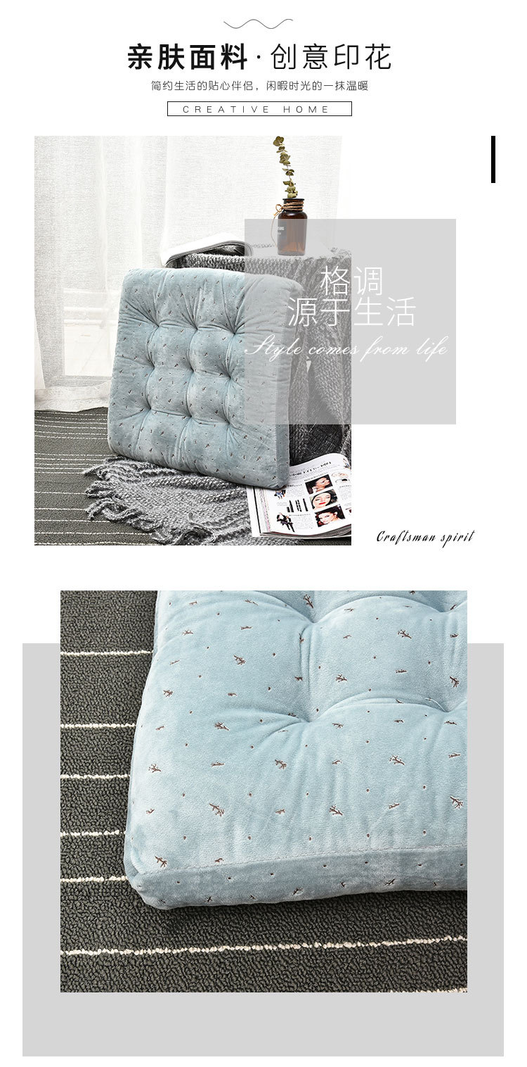 New modern tatami seat cushion, Japanese dining table, round velvet square cushion, detachable and washable height-increasing chair cushion pic 18