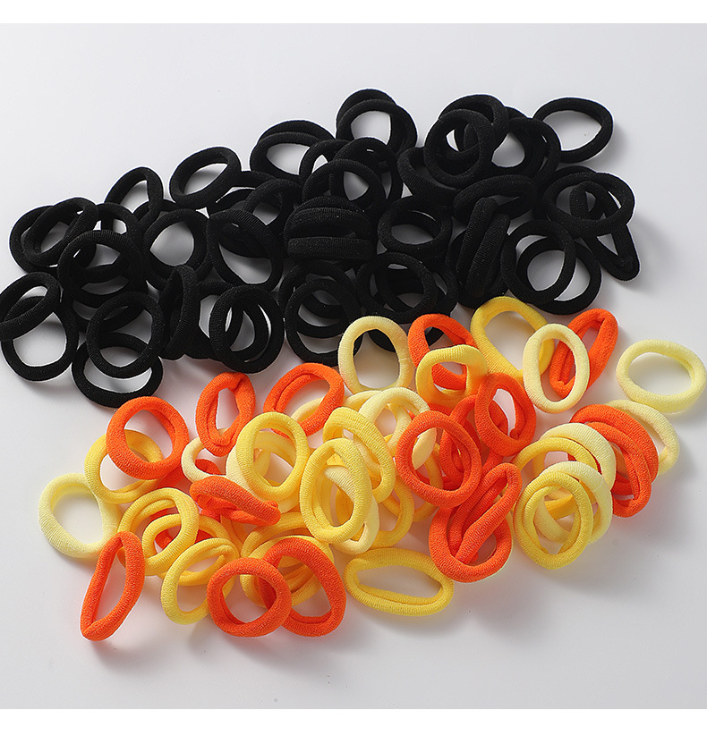 Korean high-elasticity small rubber band, small children's hair band, girls' hairline that won't damage hair, cute hair band, towel band, leather cover for girls pic 10