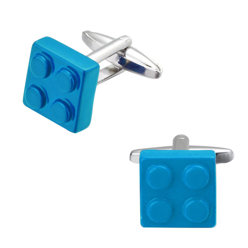 帧萌袖扣高品质纯铜玫瑰花四叶草积木纽扣商务男法式衬衫袖扣袖钉详情21