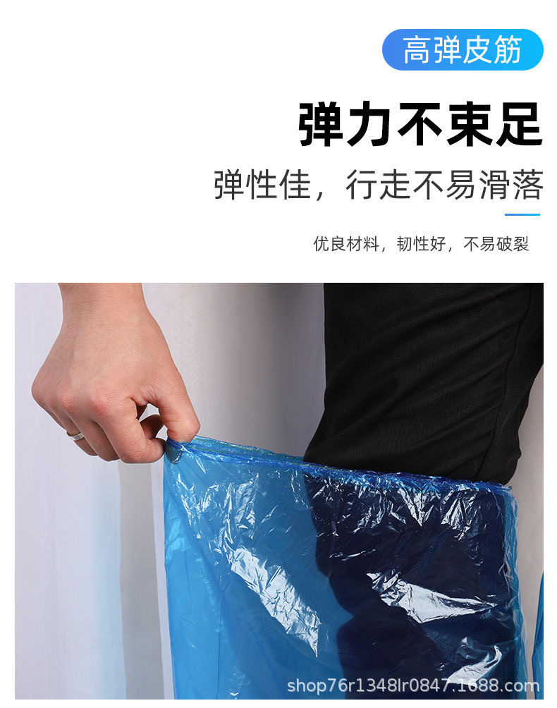 俊达一次性PE长筒鞋套过膝防水防雨鞋套户外漂流旅游便携厂家直销详情8