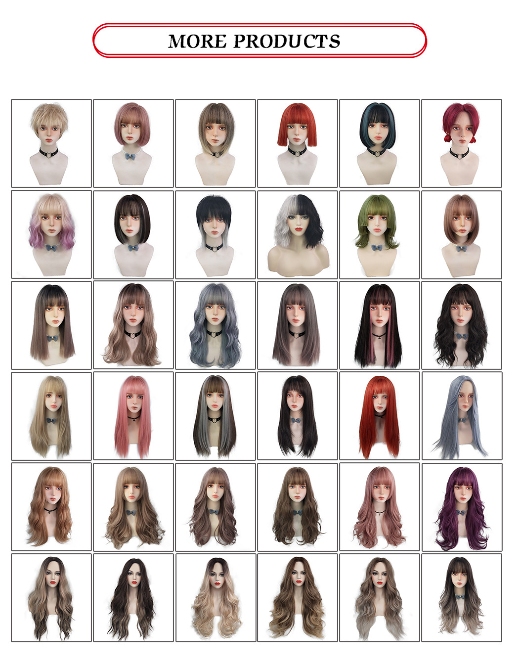 Jiahe wigs feature curly hair, long hair, natural air, bangs, and a trendy vibe. They are colorful ear-hanging, dyed, and highlighted personalized wigs pic 12