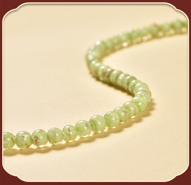 金沙夜光琉璃珠 DIY手链配饰 散珠圆珠荧光串珠 手工制作材料夜光饰品 毛巾赠送详情18