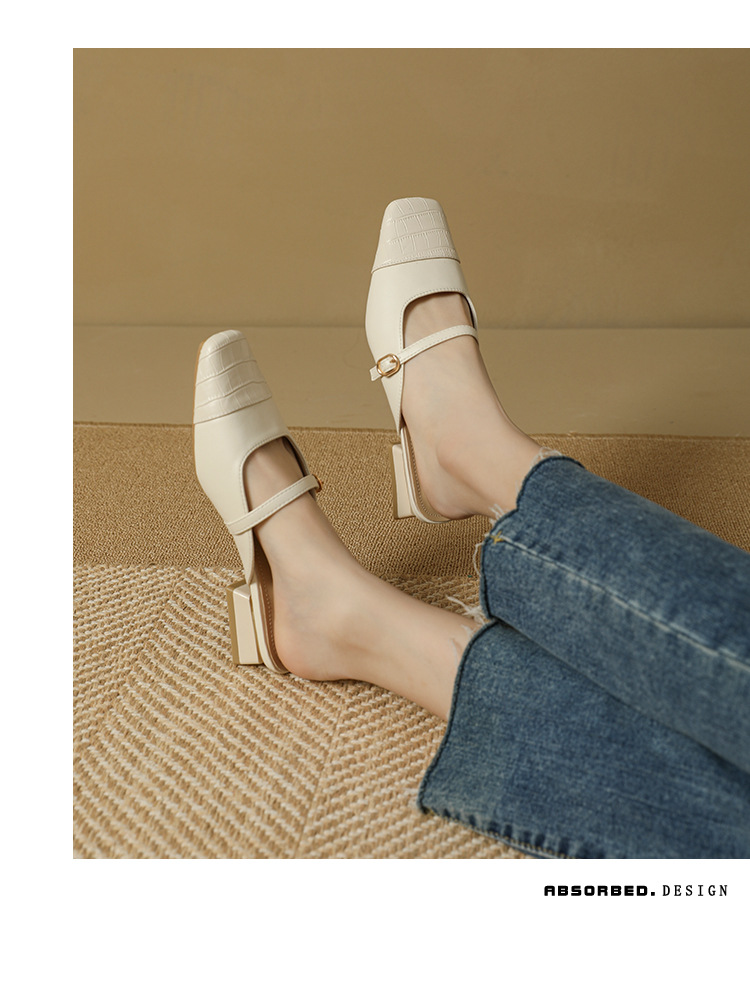 2023新款气质中跟半拖单鞋包头半拖鞋女夏外穿凉拖穆勒鞋2833-2详情13