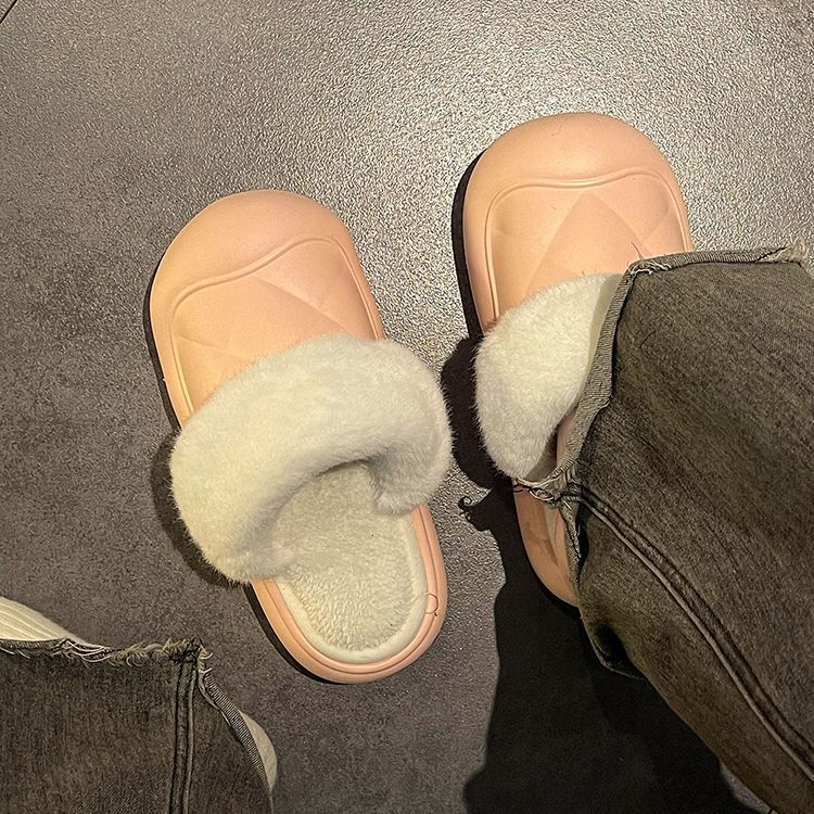 软底包头棉拖鞋女外穿2023年秋季新款踩屎感厚底可爱保暖拖鞋批发详情10