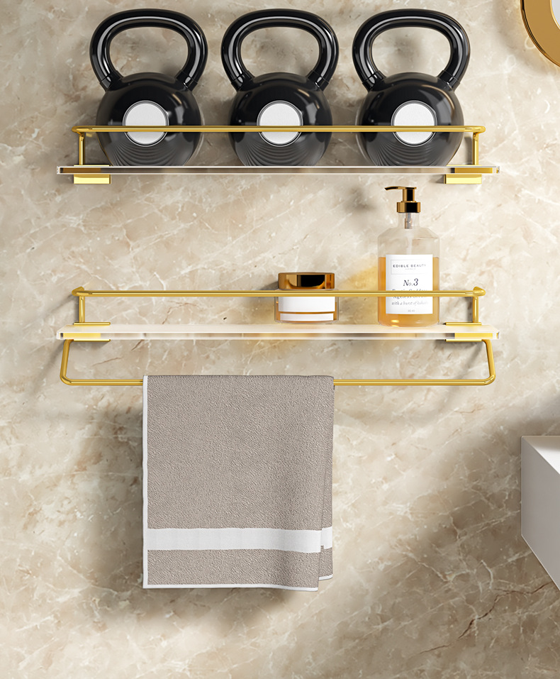 免打孔卫生间浴室亚克力置物架洗漱台厕所洗手间壁挂式挂墙收纳架详情13