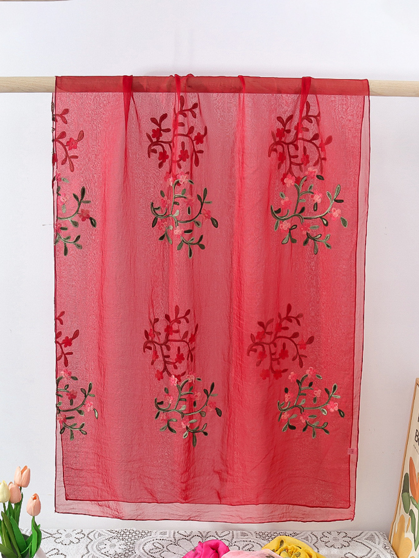 一件代发新款跨境专供美式田园风绣花披肩围脖外出拍照必防晒围巾详情12