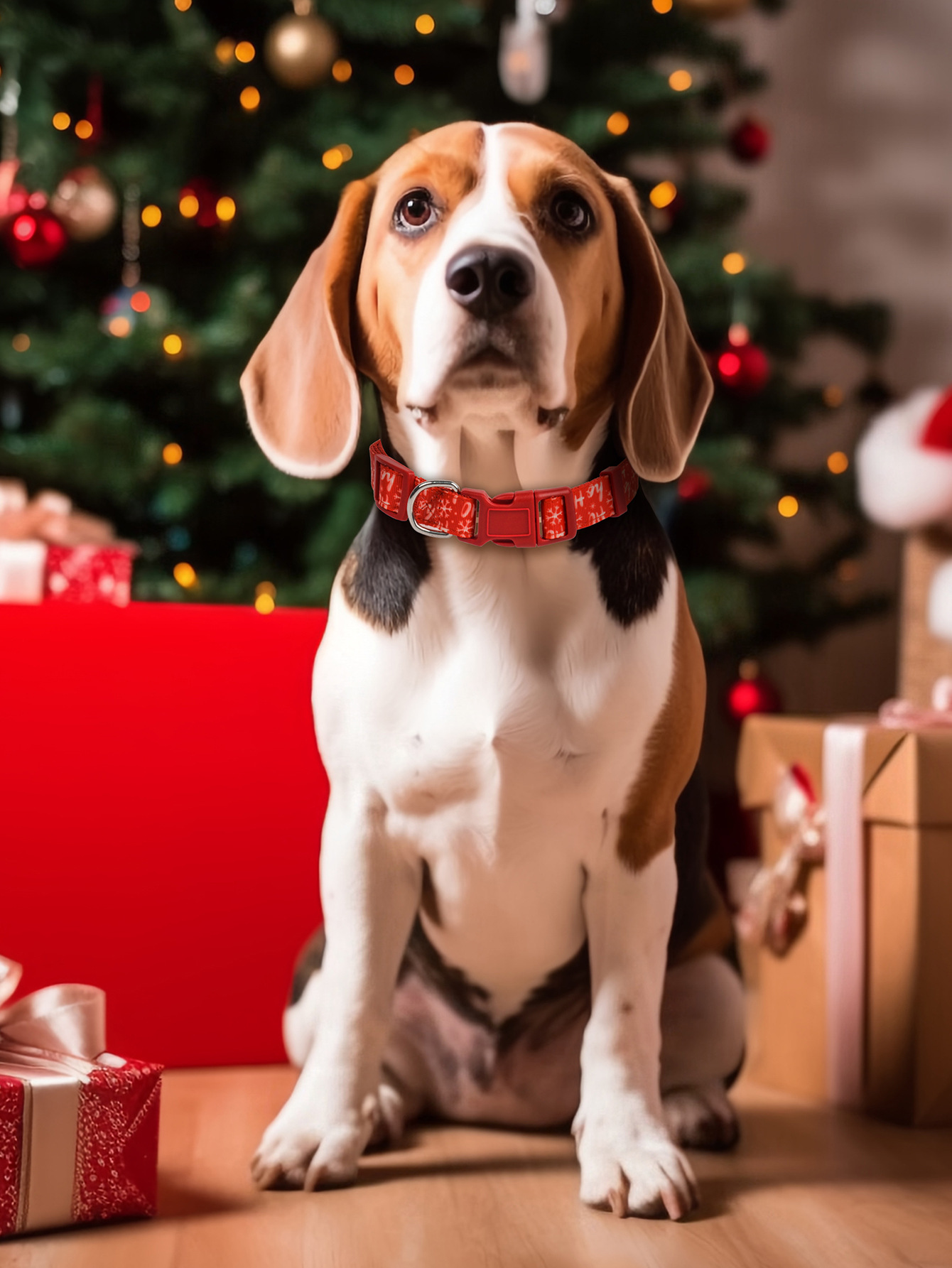 跨境新款宠物用品圣诞节系列猫咪宠物狗狗项圈圣诞宠物狗脖圈详情6