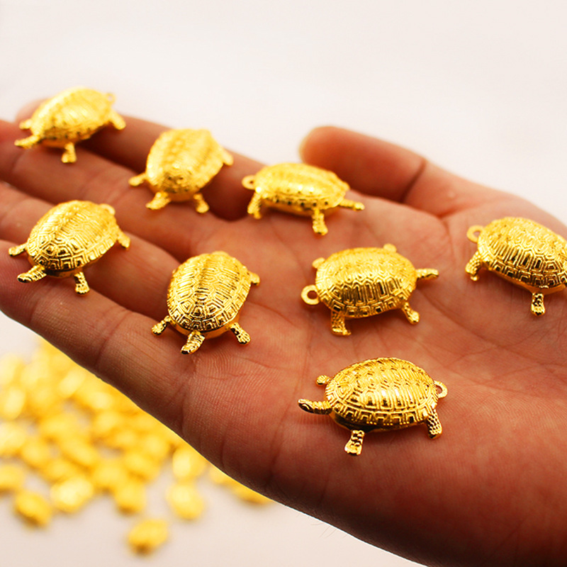 Bell Golden Turtle Keychain mobile phone pendant, Auspicious Prosperity tree pendant, gold and silver Turtle mobile phone pendant, Golden Turtle King Eight pic 7