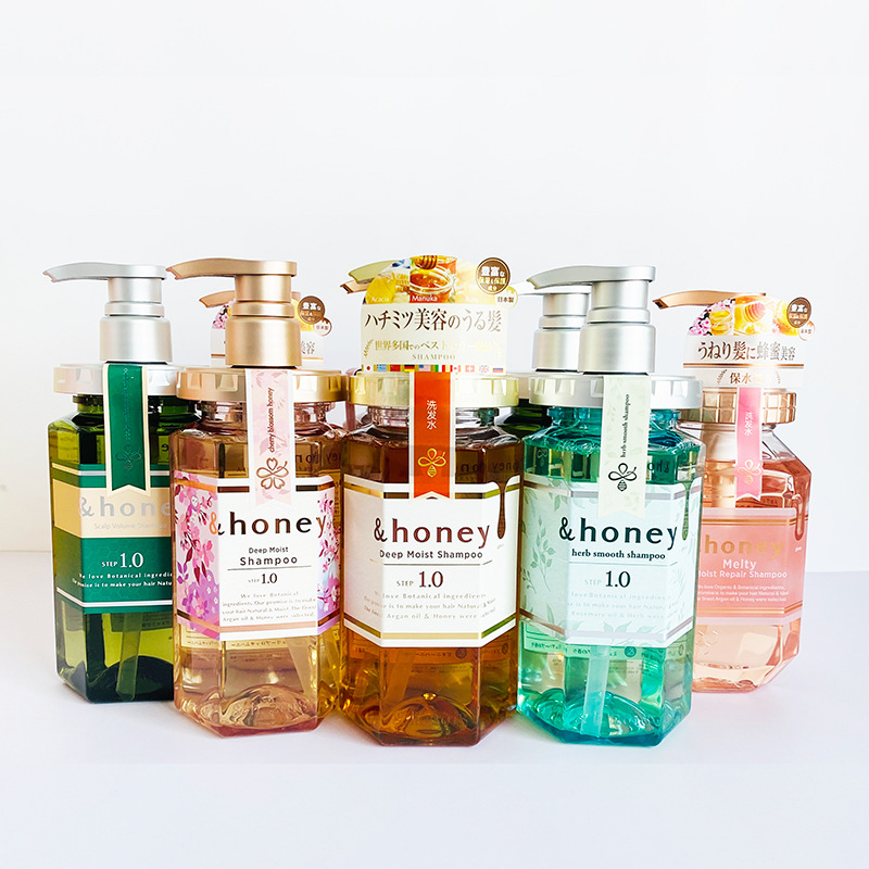 日本进口洗发水安蒂花子honey蜂蜜洗发水 樱花清爽 留香详情3