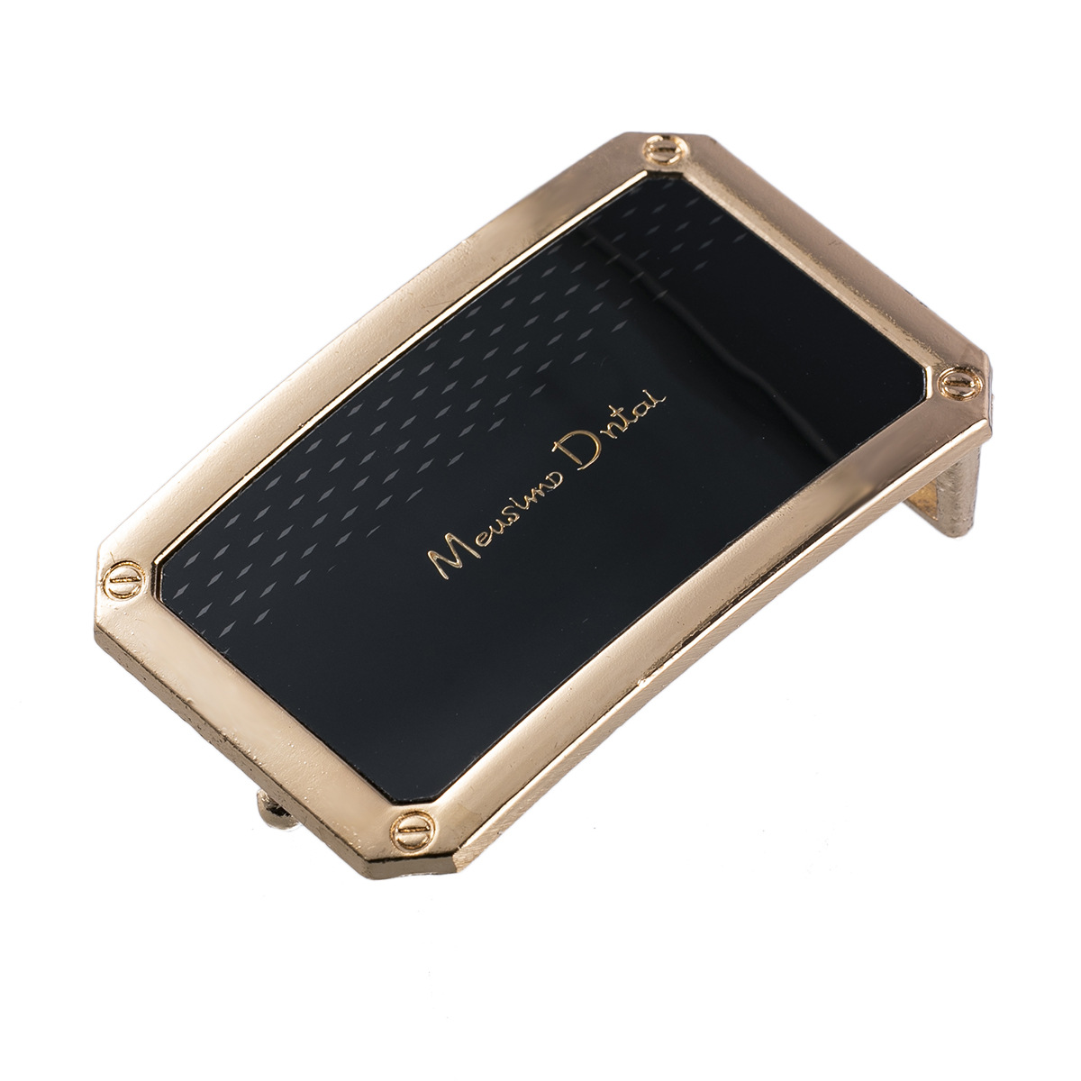 爆款男士平滑皮带扣锌合金五金胶片板扣配33mm打眼皮带批发详情4