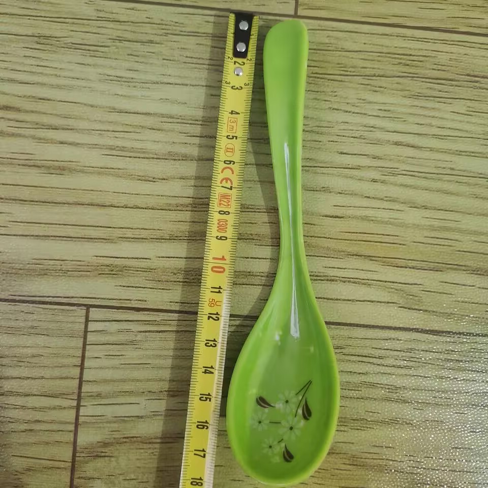 205 melamine spoons, rice spoons, resin spoons, spoons, porcelain imitation spoons, restaurant and hotel tableware, long-handled white spoons wholesale pic 7