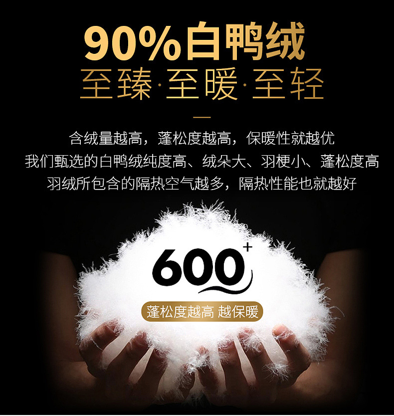 冬季新品男士羽绒服90白鸭绒保暖御寒时尚羽绒外套中青年羽绒服男 pic 6