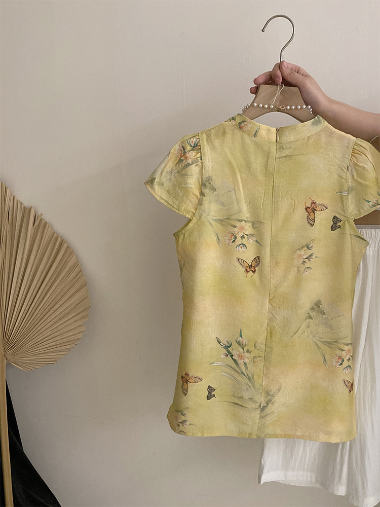 国潮国风女童旗袍夏季轻薄女宝新中式裙子夏装宝宝汉服儿童国风两件套详情11