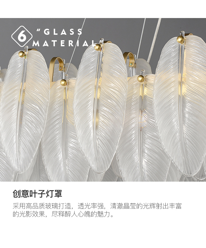 2022年新款美式轻奢全铜餐厅吊灯后现代设计师吧台样板间创意灯具详情13