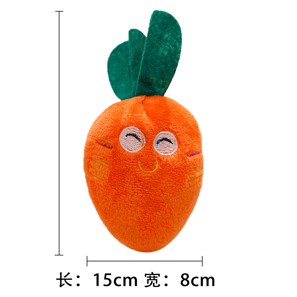 Pet dog plush sound-making toy, bb calling pet cat toy, carrot plush toy, for pet toys pic 4