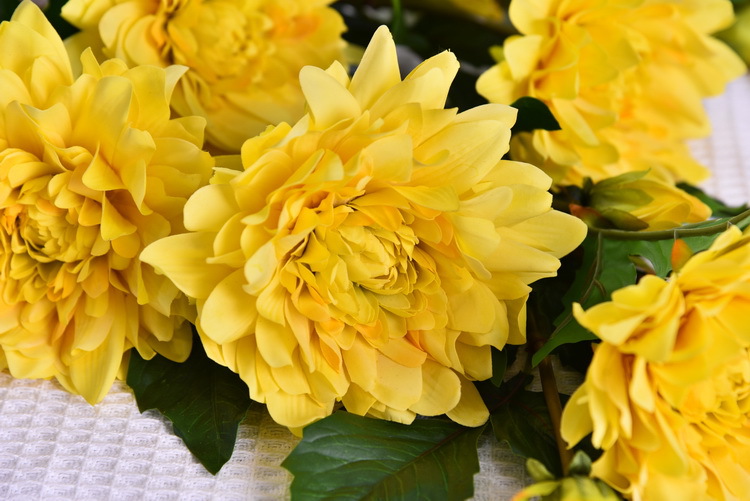 Factory direct sales of high-end artificial dahlia with realistic touch, wholesale of high-end artificial dahlia for home decoration, shopping malls and hotels pic 15