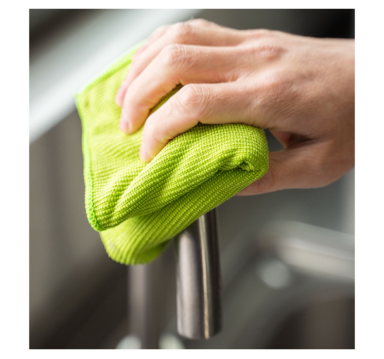 工厂生产超细纤维珍珠抹布 40*40CM 家居多功能清洁擦试布详情14