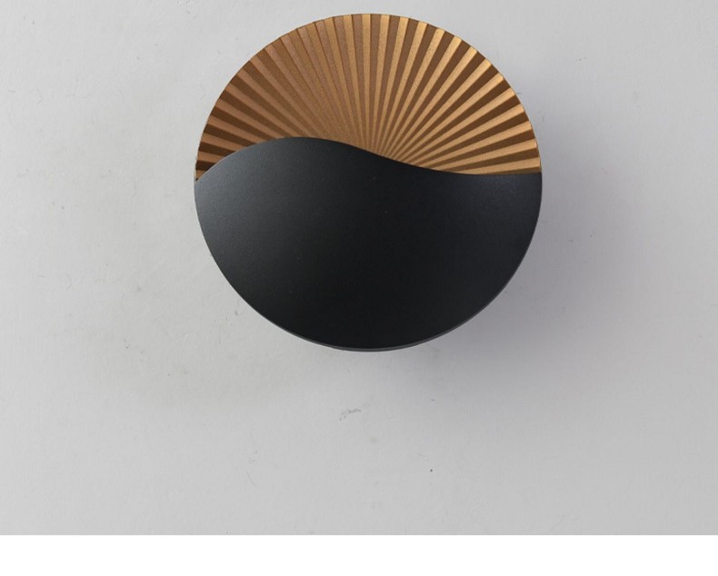 Household waterproof round wall lamp, modern and simple led dimming ceiling light, corridor staircase light, villa garden wall-washing light pic 10
