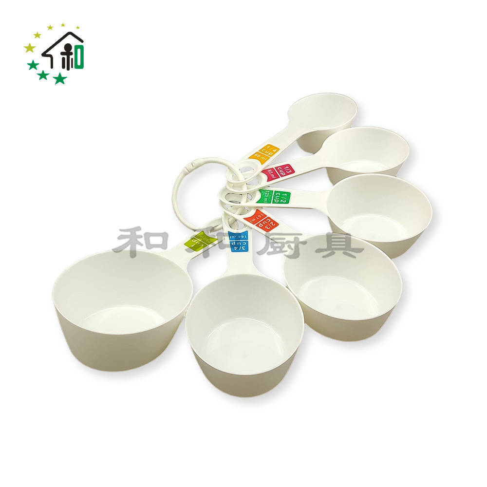 工厂供应6件套量杯量奶粉勺匙彩色塑料量勺量杯套装DIY烘焙小工具详情12