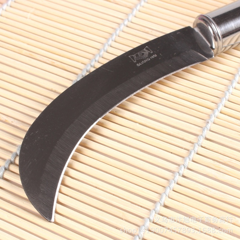 Round-handled curved knife, stainless steel fruit knife, direct supply products from street stalls, household peelers, pineapple knives wholesale pic 27