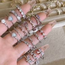 轻奢辣妹微镶戒指女高级感个性锆石开口可调节食指戒简约小众手饰详情3