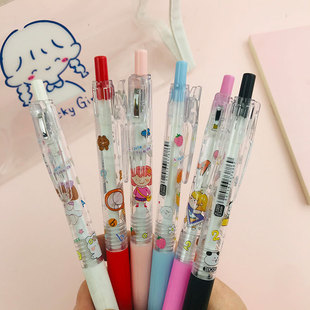 聚嘉文具 欧标中性笔子弹头黑红蓝0.5mm水性笔学习文具办公签字笔详情2