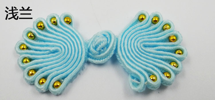 Direct sales of retro cheongsams with nine beads, bead plate buttons, wedding invitations, home Hanfu head flower decorations, butterfly flower buttons pic 14