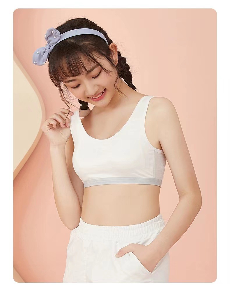 发育期少女款无痕内衣中学生文胸女孩纯棉无痕舒适薄款透气小背心详情37