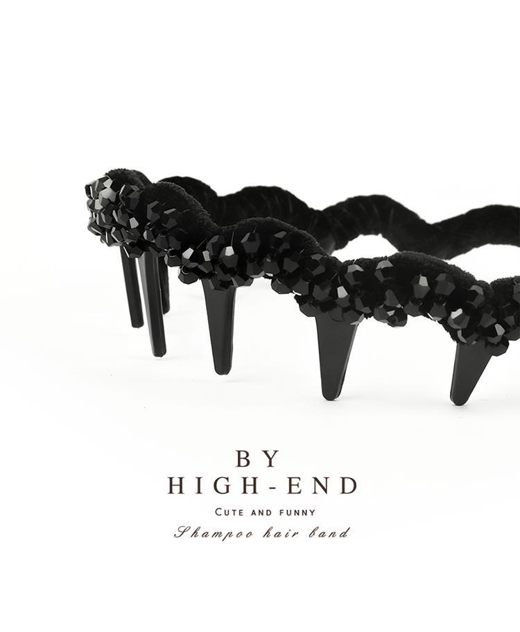 气质复古水钻黑色发箍女高级感洗脸压发防滑带齿头箍气质发卡头饰详情15