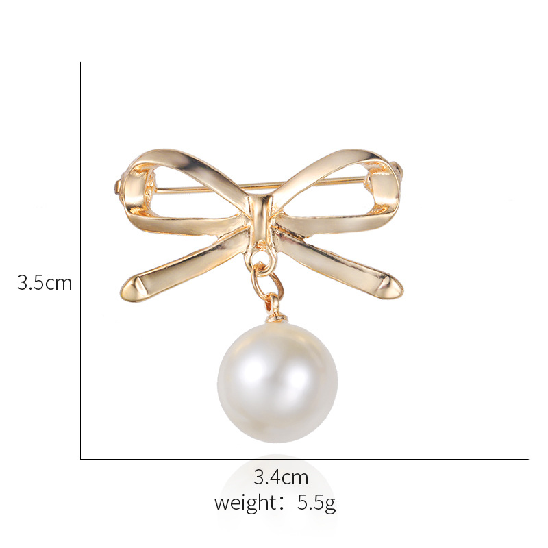 胸针 新款韩版时尚胸花 蝴蝶结别针 防走光领针女 服饰配饰品批发详情16