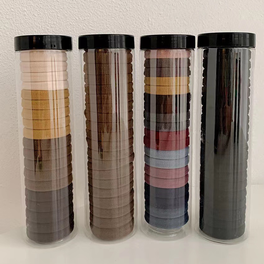 Colorful rubber bands, high ponytail leather straps, hair ties, high-elasticity and durable hair ties for girls in summer, simple hair bands for tying hair pic 6