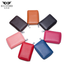 跨境头层牛皮卡包牛皮超薄卡套定防盗刷男士卡片包外贸真皮卡套瓯之信详情2