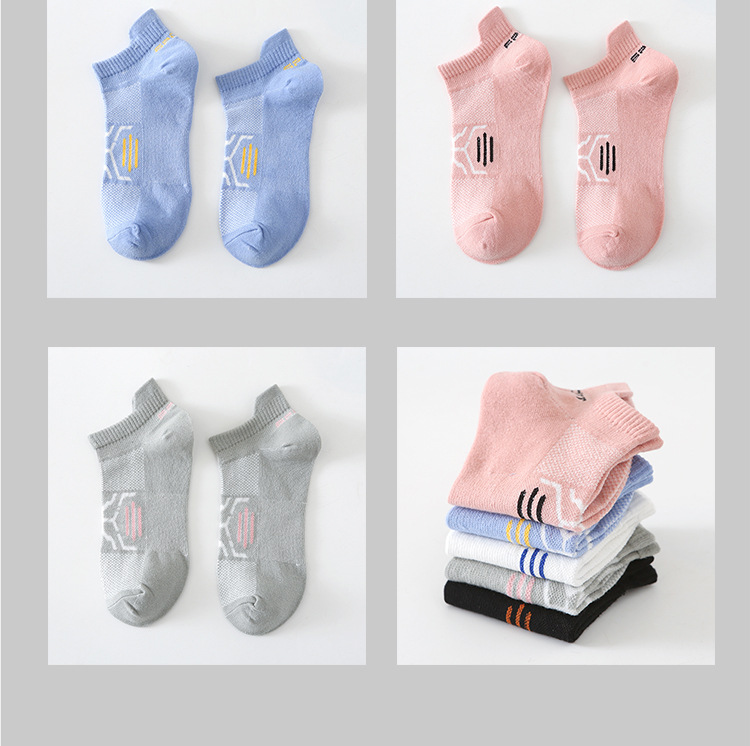 袜子女春夏季网眼女船袜脚底橡筋短筒女袜后跟提耳护脚短袜吸汗详情8