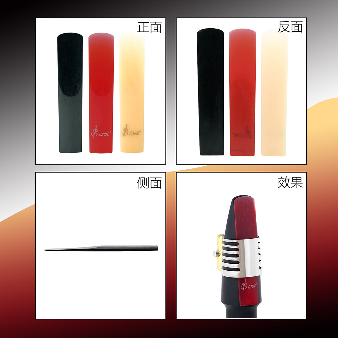 SLADE tenor, alto and treble clarinet resin whistles 3-piece set resin whistle accessories are available for wholesale pic 3