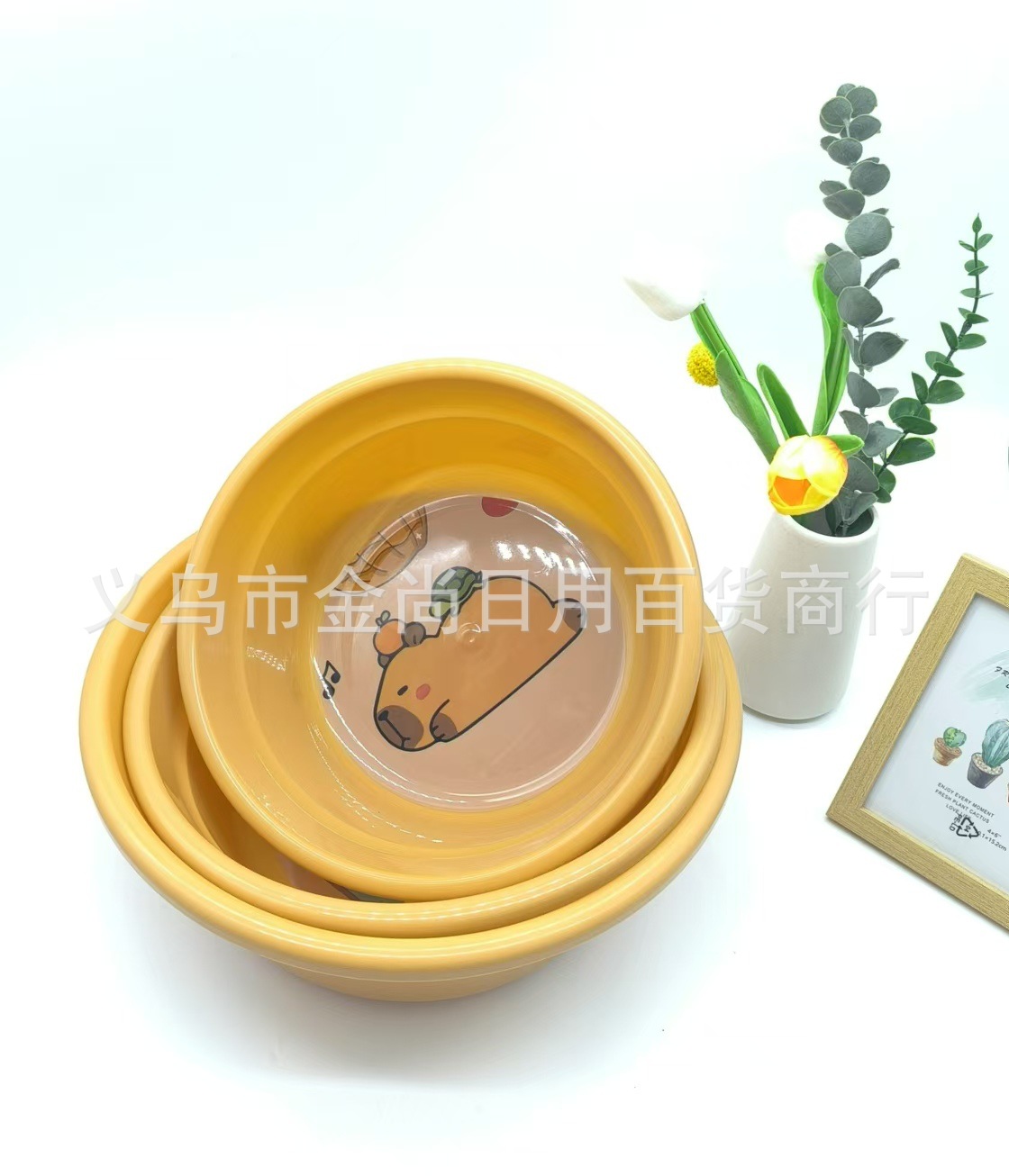 家用卡皮巴拉脸盆儿童洗脸专用盆家用洗漱卡通洗脸盆可爱卡通脸盆详情10