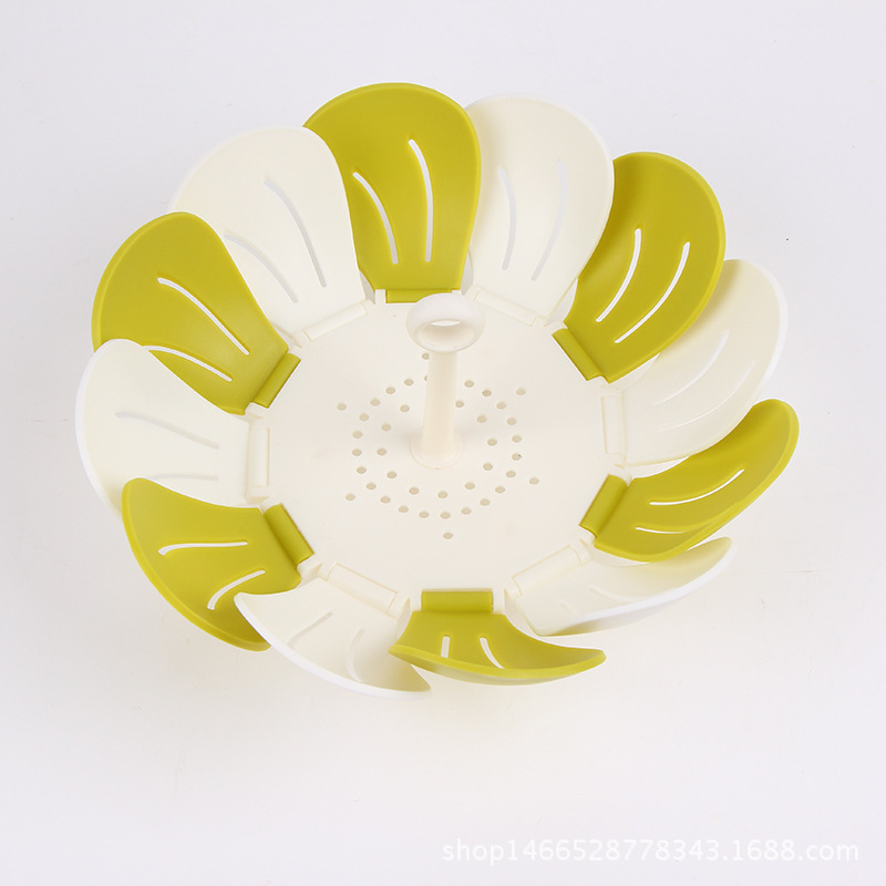 2018 Fashionable and creative stretchable and foldable fruit platter with box, portable plastic fruit platter manufacturer supply pic 3