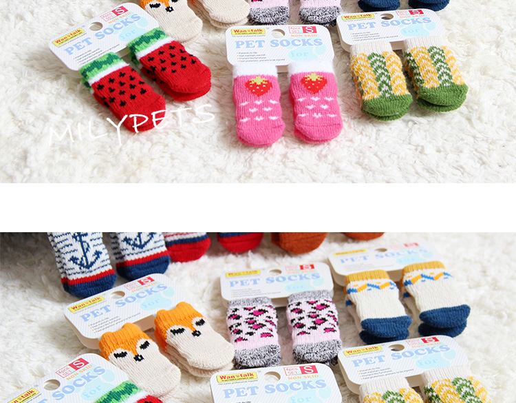 宠物狗狗袜子脚套防脏猫鞋猫咪袜子防抓小狗泰迪柯基法斗袜子室内详情7