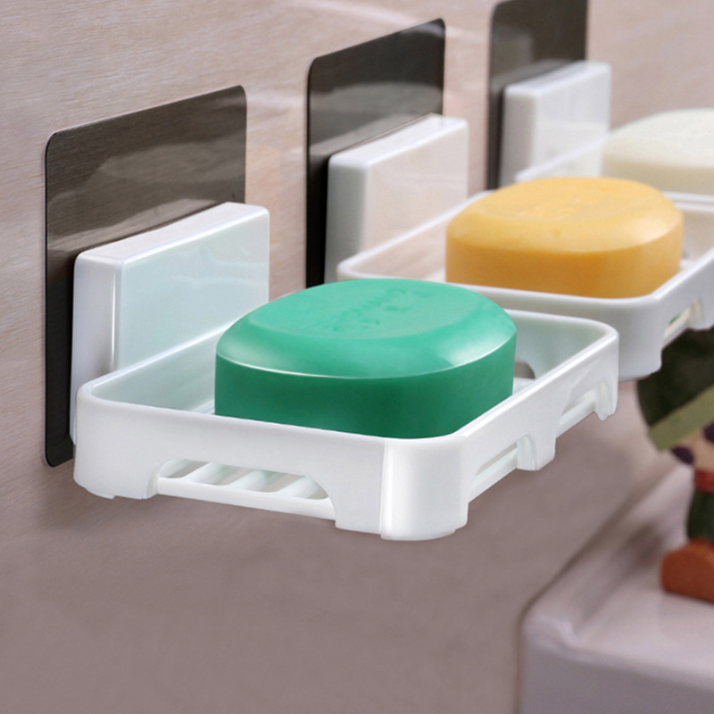 Creative water-draining wall-mounted suction cup, no need for drilling, cute Japanese soap box pic 5
