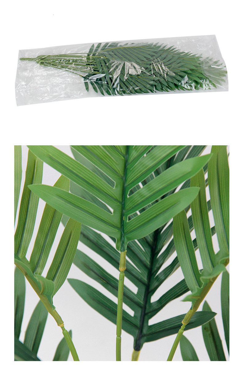 Green plant simulation, 18-head Chrysalidocarpa, indoor European-style plant decoration, outdoor landscaping, iron leaf factory wholesale pic 14