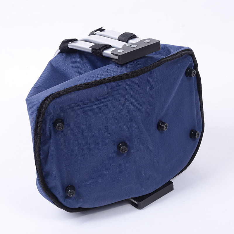 New 600D Oxford fabric folding shopping basket, outdoor picnic bag, hand-held zipper shopping basket, cross-border supply, insulated bag, meal bag, wine insulated bag, catering camping box, ice bag insulated bag, insulated box pic 8