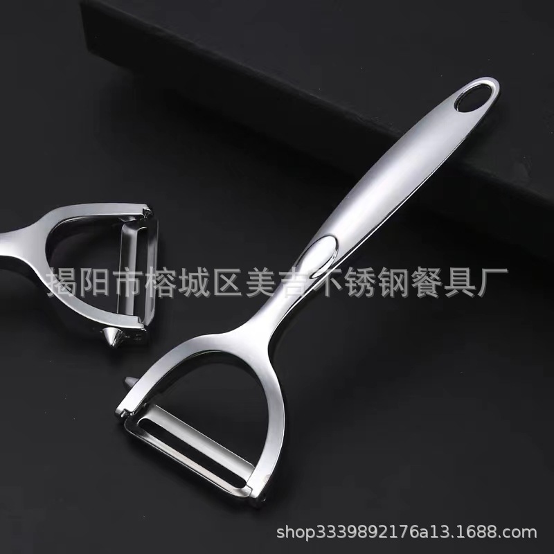 Best-selling 304# thickened zinc alloy peeler, a multi-functional stainless steel blade peeler for the kitchen, a fruit and melon peeler pic 11