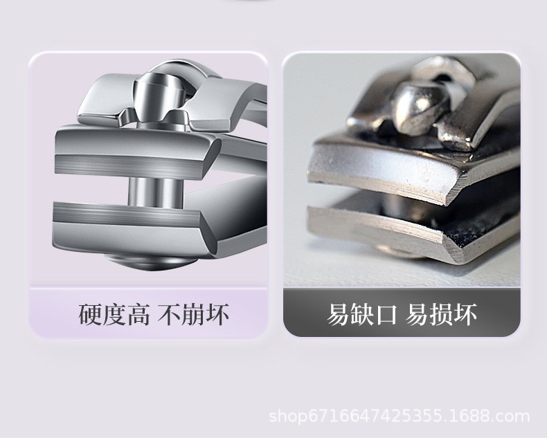 Factory wholesale of portable stainless steel nail clipper sets, nail clippers, nail art tools, nail clippers with gradient color pic 5