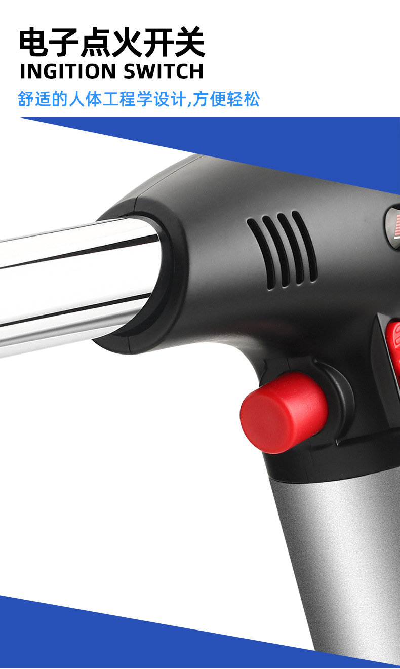 Portable high-temperature spray gun, a perfect outdoor camping and barbecue tool with adjustable firepower in all directions pic 10