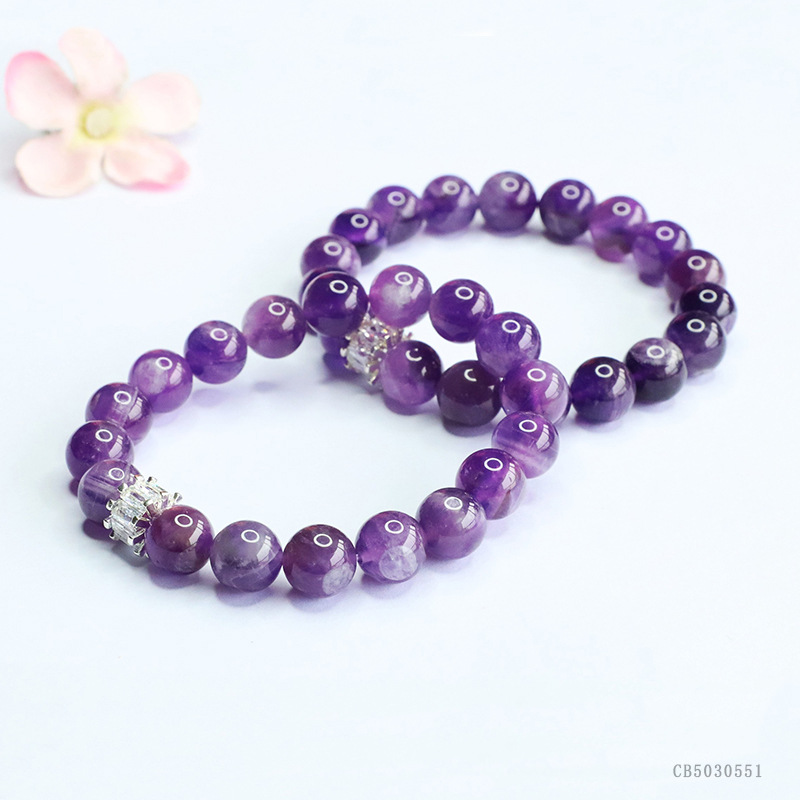 Juanyu Natural Amethyst Bracelet Lavender Dreamy Crystal Bracelet Unboxing Blind Box Live Streaming Factory CB5030551 pic 8